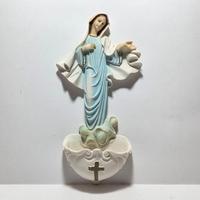 Acquasantiera raffigurante Madonna di Medjugorje