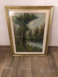 Sergio Castellana olio su tela