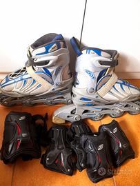 Pattini a rotelle/roller tg regolabili  33 al 36