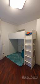 Letto a soppalco IKEA con armadio