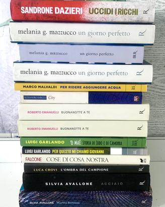 14 libri di autori italiani edizioni Rizzoli