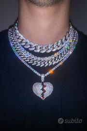 Set iced out chain+ watch