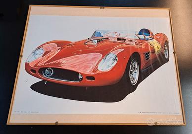 QUADRO FERRARI TESTA ROSSA STILIZZATA KODAMA