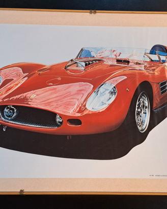QUADRO FERRARI TESTA ROSSA STILIZZATA KODAMA