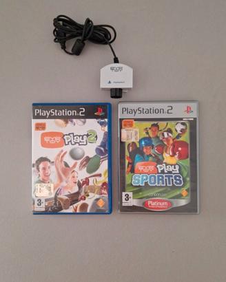 Eye Toy Play 2 + Eye Toy Sports + Camera PS2