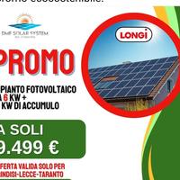 impianto fotovoltaico 6kw +10 batterie 