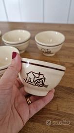 Set 6 ciotoline vintage Mulino Bianco '83