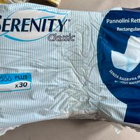 Stock pannolini Serenity rettangolari 30pz - nuovo