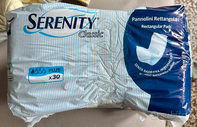 Stock pannolini Serenity rettangolari 30pz - nuovo