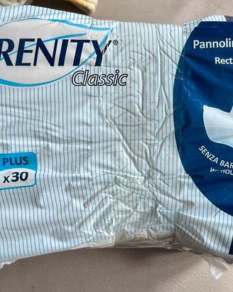 Stock pannolini Serenity rettangolari 30pz - nuovo