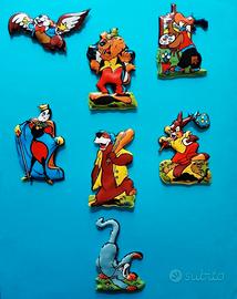 7 figurine plasteco formaggino Mio anni '70