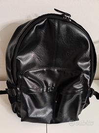 Zaino uomo donna unisex ecopelle nera PCdocumenti 