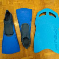 Pinne e tavoletta nuoto