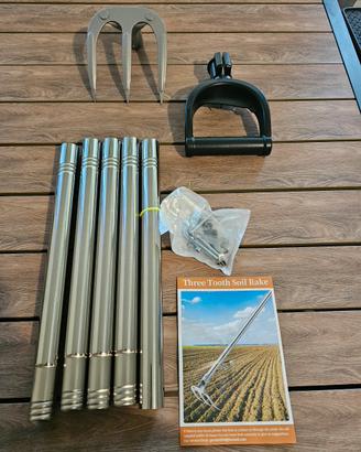Cultivatore / Zappa a 3 Denti per Giardino