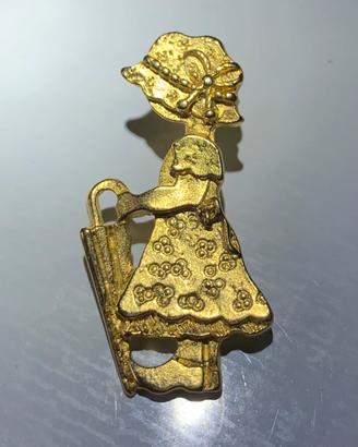 Spilla placcata oro vintage Giannelli