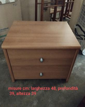 comodino due cassetti