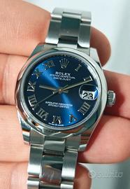 Rolex DJ Lady 31 278240 blu 2022 like new full ITA