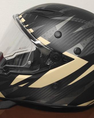 AGV AX9 STEPPA MATT CARBON GREY SAND