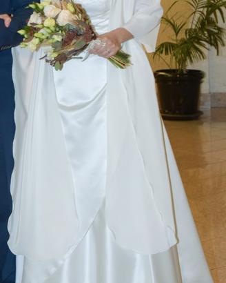 Vestito da sposa tg 42/46 con stola