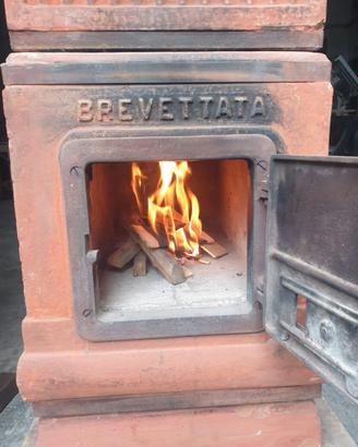 Stufa a legna Becchi in cotto