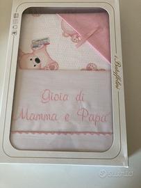 Set Lenzuola +Copertina per Carrozzina Batuffolini