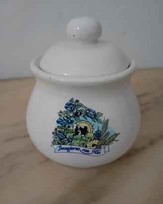 Zuccheriera Deruta Santucci Maiolica Vintage