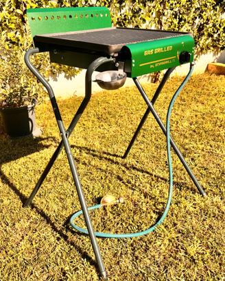 Barbecue a Gas Piastra in Ghisa  43x40 cm