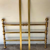 Letto matrimoniale in ottone a 2 piazze