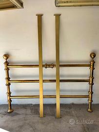 Letto matrimoniale in ottone a 2 piazze