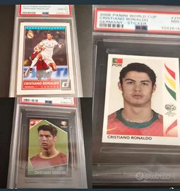 Lotto 3 figurine Cristiano Ronaldo 2004/2006/2015