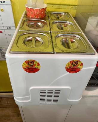 Refrigeratore da banco per bubble tea boba topping