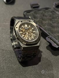 Seiko Mod Royal Oak – Black Skeleton