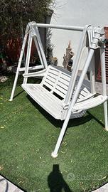 Dondolo + tavolo giardino