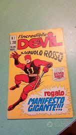 DEVIL corno N.1 ORIGINALE CON MANIFESTO 1970