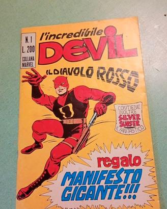 DEVIL corno N.1 ORIGINALE CON MANIFESTO 1970