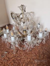 Lampadario antico stile Maria Teresa 