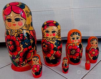 Matrioska in legno (7 pezzi) altezza 23 cm