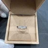 Anello veretta con diamanti naturali