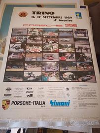 manifesto poster pubblicitario incontro Porsche 