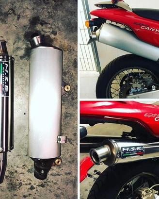 SCARICO MSR OMOLOGATO CAGIVA GRAN CANYON 900 DOPPI