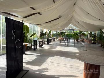 Tendostruttura Professionale 10x25m Cristall - Pro