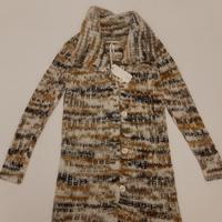 Cappotto gas melangiato marrone nuovo