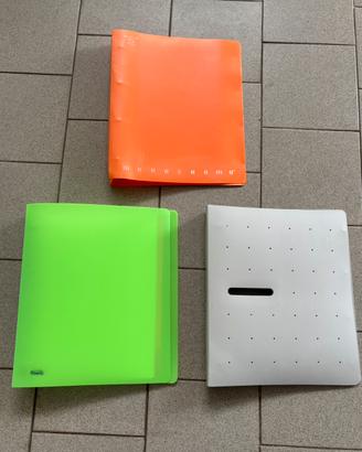 Lotto di 3 quadernoni ad anelli