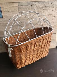 Cesto porta cani per bicicletta