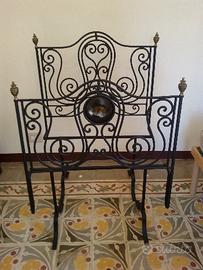 Letto in ferro battuto inizio Novecento