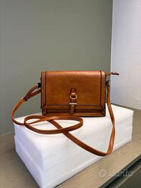 Borsa a tracolla marrone stile vintage