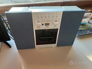 Mini stereo con telecomando,casse e lettore CD