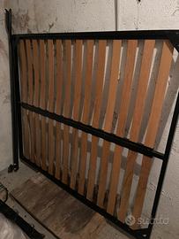 Rete matrimoniale con doghe + rete singola