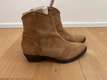 Texani Stivale in camoscio, passion blanche