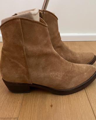 Texani Stivale in camoscio, passion blanche